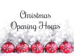 Christmas Opening Hours